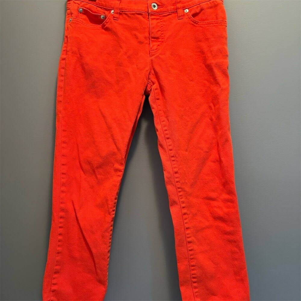 Lauren Jeans Co Ralph Lauren Jeans Womens Size 6 Orange Cropped Slim 23
